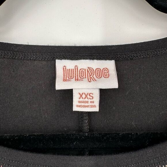 NWT Lularoe Black & Embellished Rainbow Color Carlie Dress XXS holographic - Picture 9 of 12